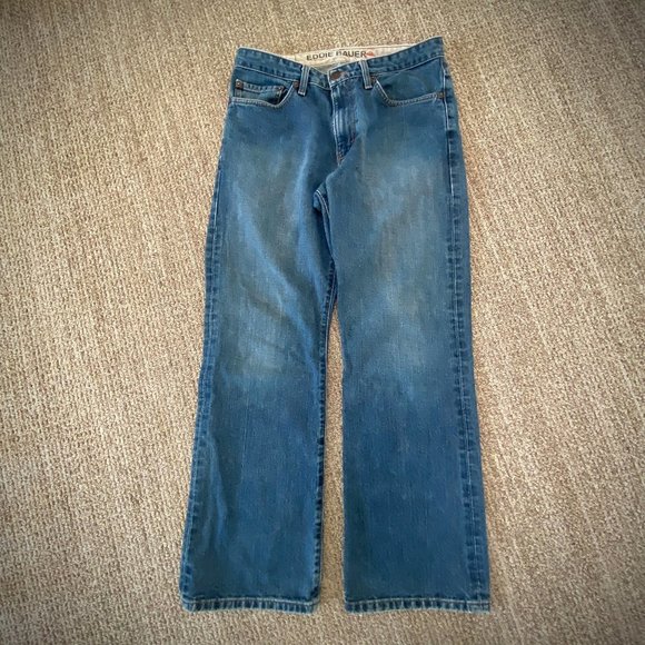Eddie Bauer Men’s Premium Bootcut Jeans 32/30 - Picture 2 of 12